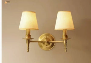 Modern decorative copper LED wall light