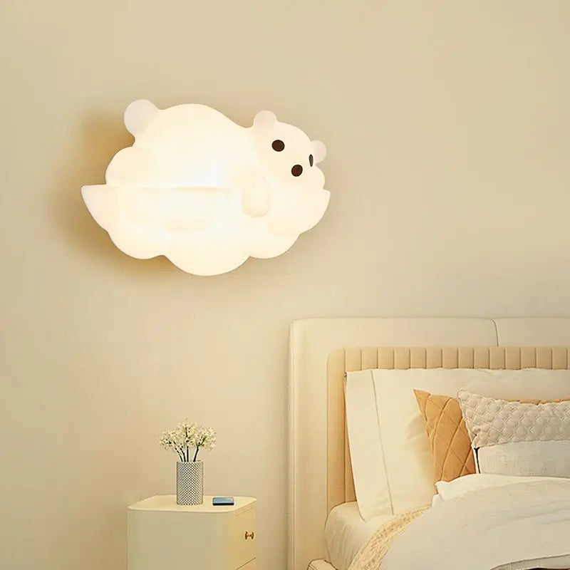 applique murale décorative en forme d'ours polaire idéale pour intérieur