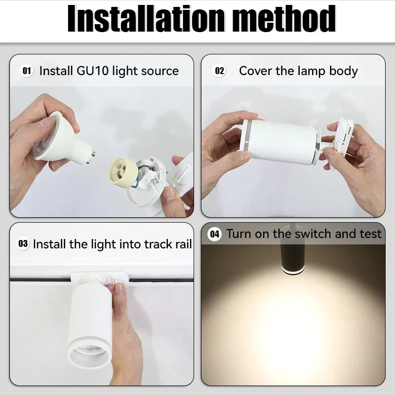 spot led sur rail pour éclairage intérieur moderne et fonctionnel - vue 6 sur 24