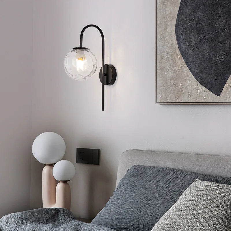 applique murale led boule créative salon couloir - vue 4 sur 9
