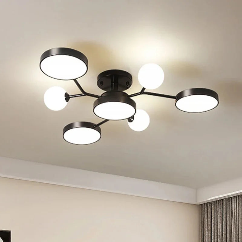 lustre led créatif pour éclairage intérieur moderne - vue 5 sur 18