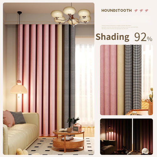 Rideau occultant moderne minimaliste pour salon et chambre