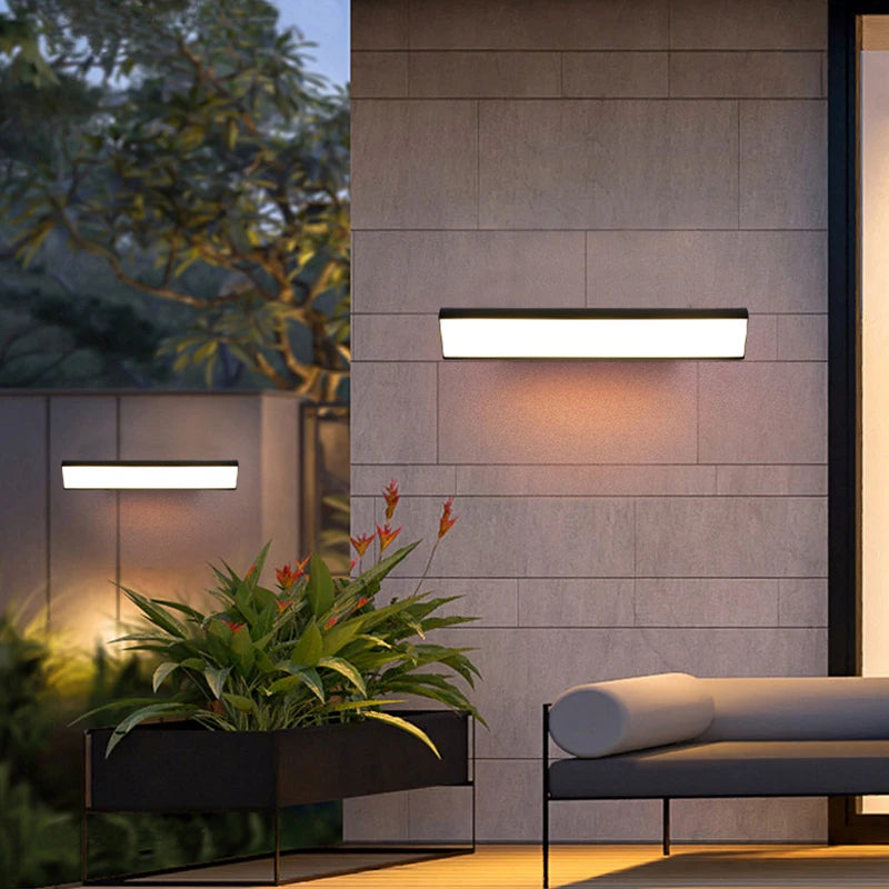 Applique murale LED éclairage extérieur IP65 moderne étanche jardin terrasse porte de garage clôture décoration intérieure éclairage appliques murales - vue 3 sur 6