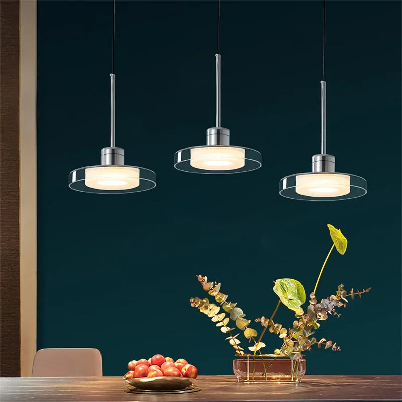 Italy Design Glass Small Chandelier for Bedroom Living Dining Room Led Pandant Light Home Decor Fixture Hanging lamp - vue 6 sur 8