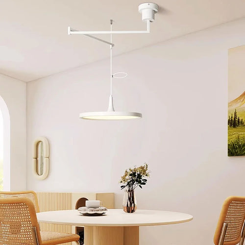 Modern Dining Table Pendant Lamps Swing Arm Hanging Light UFO Chandelier Lamp Restaurant Living Room Bar Kicthen Island Fixture
