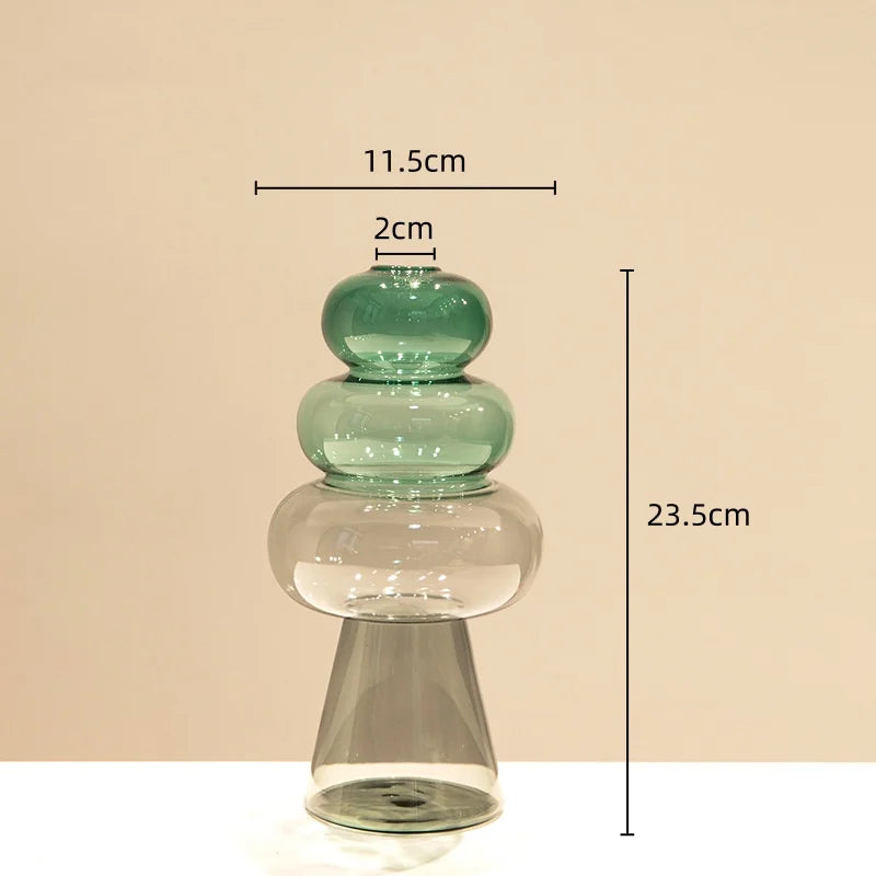 vase en verre teinté pour terrarium et décoration florale - vue 8 sur 18