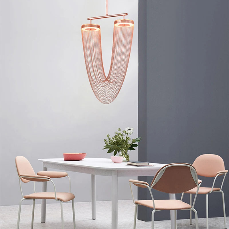 lustre artistique à led design à intensité variable et luminaire suspendu - vue 7 sur 21