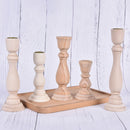 Candlesticks Holderng Decorations, Retro Wood Classic Weddi candle holders Holders home decor