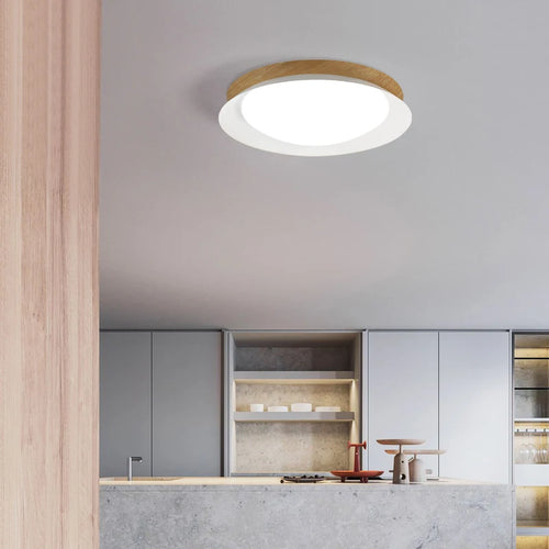 Minimalist nordic LED round ceiling light for interiors - vue 2 sur 10