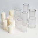 moule cylindrique à rayures pour fabrication de bougies en acrylique