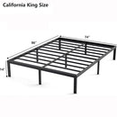 Metal Bed Frame – Heavy Duty Mattress Foundation with Anti-slip Steel Slat Support, Durable Platform Base with Underbed Storage