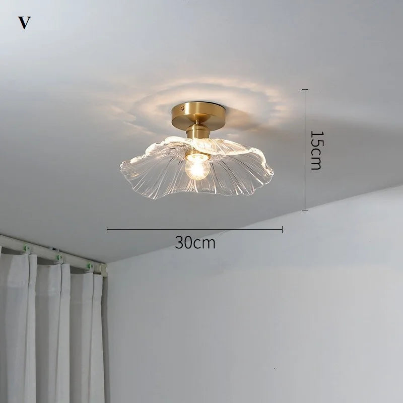 lustre vintage japonais en verre pour balcon et entrée - vue 24 sur 29
