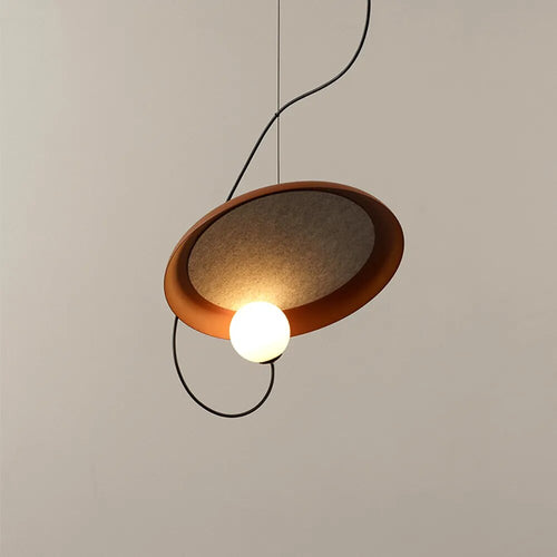 Suspension en verre et métal lampes nordiques - vue 6 sur 6