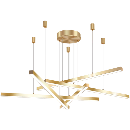suspension à led en cuivre pour décoration intérieure élégante