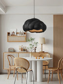 Nordic minimalist cloud pendant LED light wabi sabi cream style for dining room, restaurant or bar