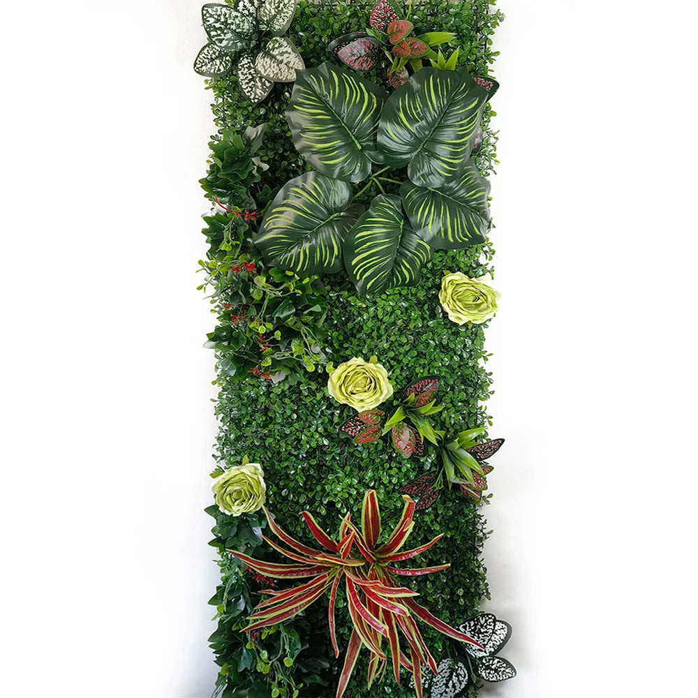 décoration murale artificielle herbe chlorophytum pour jardin et événements - vue 18 sur 23