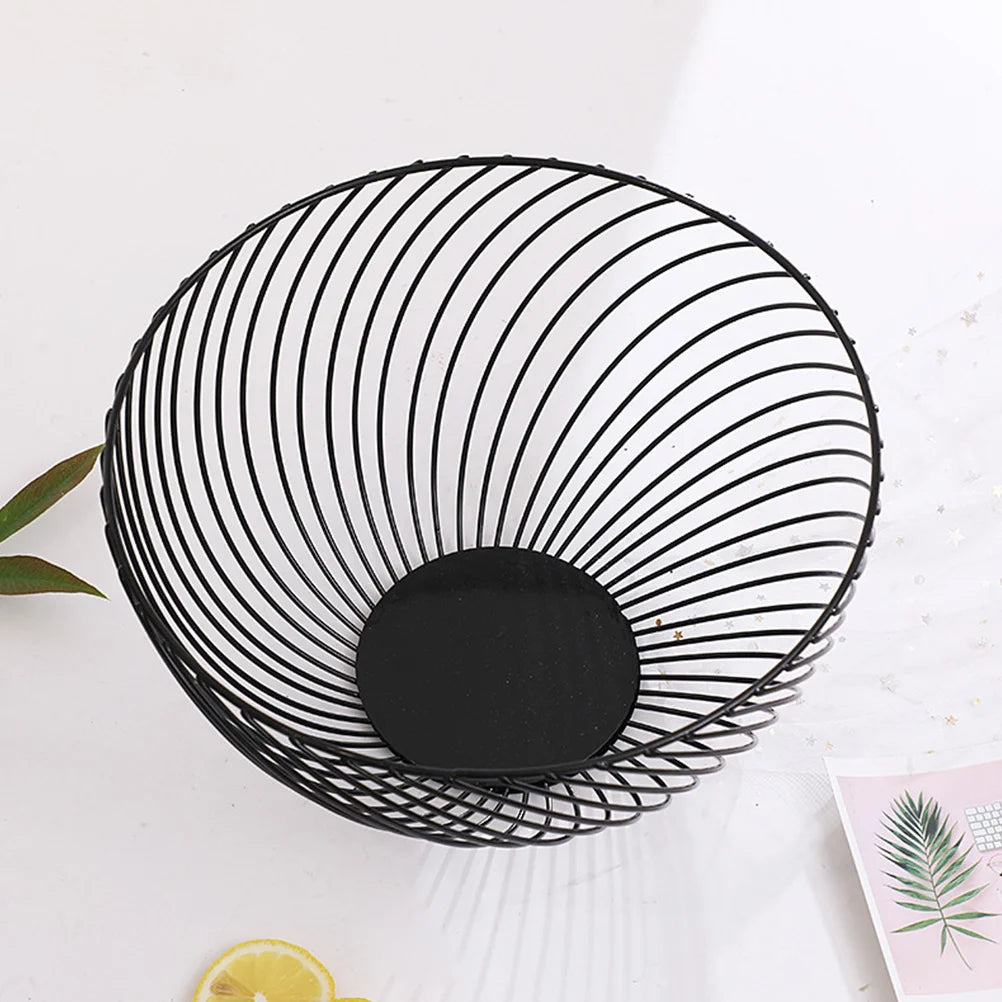 panier à fruits en métal empilable pour rangement et service - vue 8 sur 7