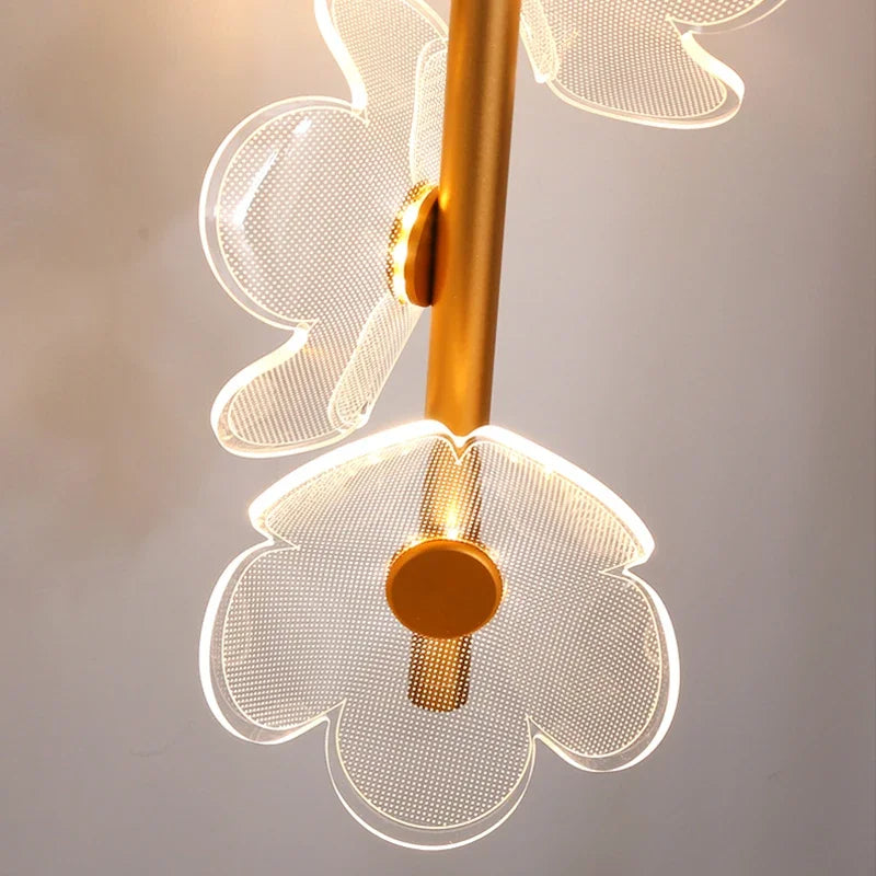 lampe de chevet moderne en forme de fleur créative - vue 6 sur 8