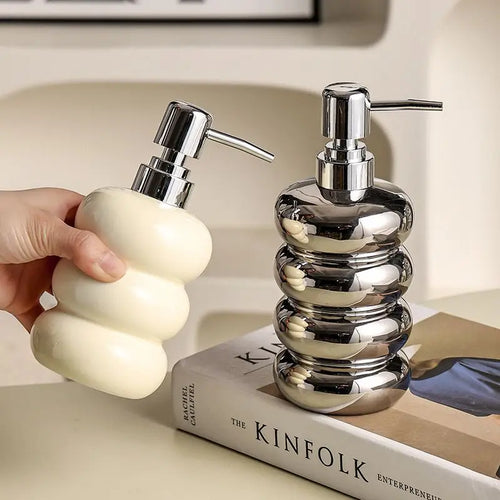 bouteille céramique pour désinfectant et distributeur de savon - vue 2 sur 12