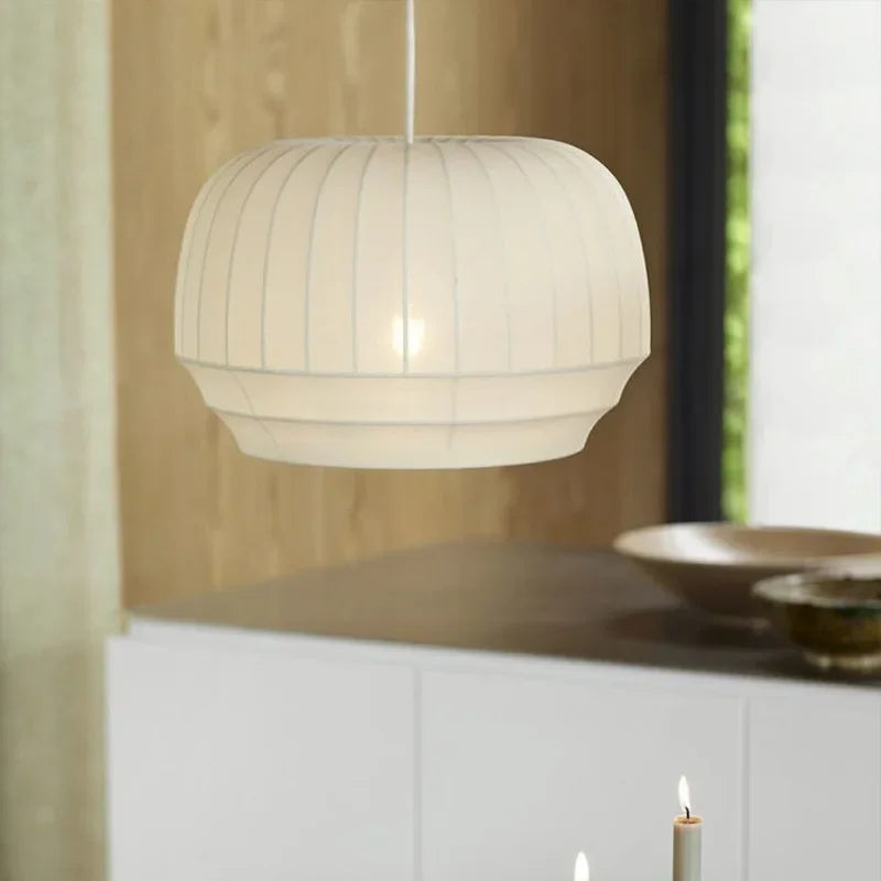 Minimalist Nordic stretch fabric chandeliers for coffee shop - vue 3 sur 9
