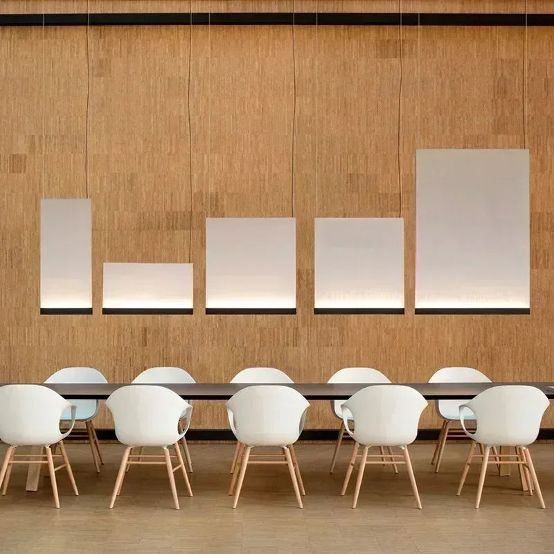 lustre moderne en tissu tricoté design nordique éclairage intérieur - vue 5 sur 17