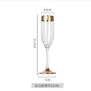 Verre à vin cristal style europeen bord argent
