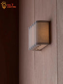 Wabi-sabi nordique individuel vague applique LED atmosphère tissu Art décoratif appliques murales salon chambre chevet escaliers
