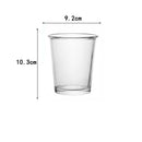 Mug en verre transparent style bubble tea coréen