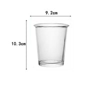 Mug en verre transparent style bubble tea coréen