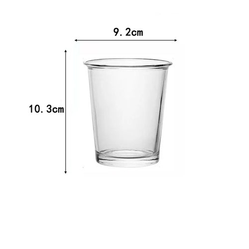 Mug en verre transparent style bubble tea coréen