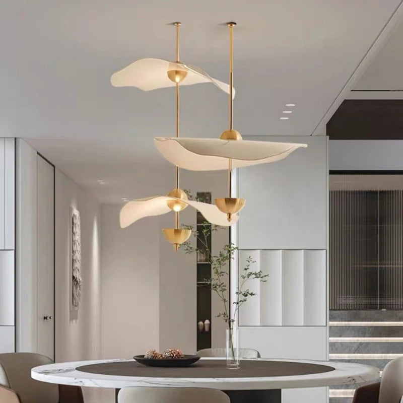 lustre créatif nordique en forme de lotus pour décoration intérieure - vue 7 sur 10