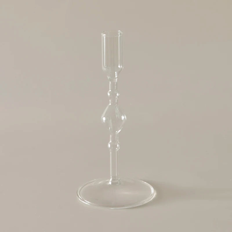 bougeoir en verre pour décoration intérieure créative et élégante - vue 10 sur 18