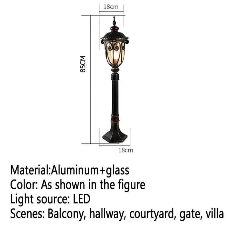 Contemporary outdoor LED lamp for garden and courtyard - vue 23 sur 47