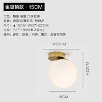 Nordic luxury minimalist LED metal wall light