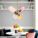 Nordic coloured glass pendant light postmodern style for living room, bedroom, dining room, home decor E27 LED handblown