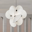 lustre 	 en tissu design réglable pour éclairage maison