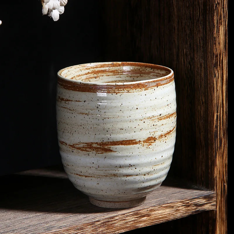 Tasse japonaise ceramique artisanale style retro unique