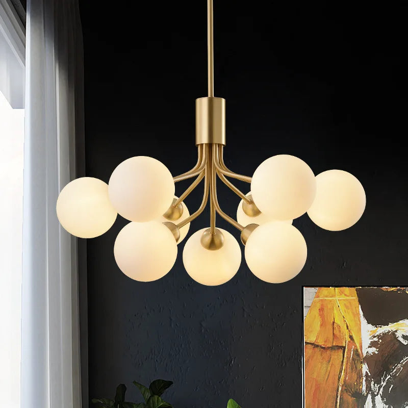 lampe à haricots magiques en verre style nordique simple - vue 2 sur 18