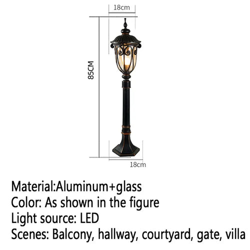 lampe de jardin extérieure led étanche design contemporain pour villa - vue 34 sur 47