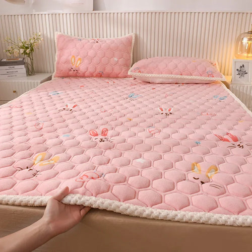 surmatelas doux pour étudiants en peluche pour lit simple ou double - vue 15 sur 18