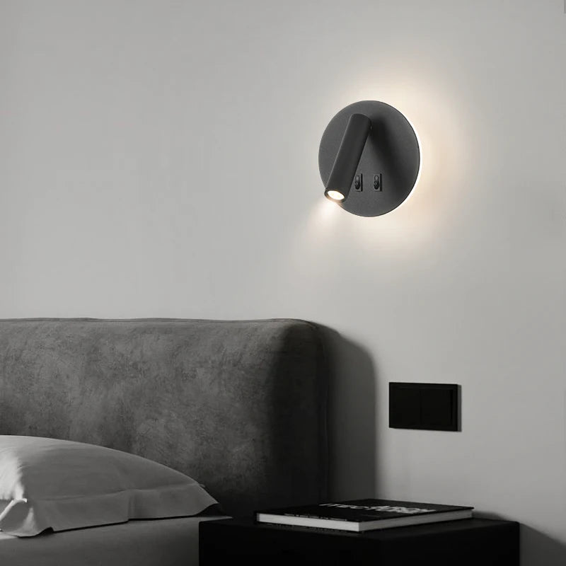 lampe de chevet minimaliste moderne série murale nordique