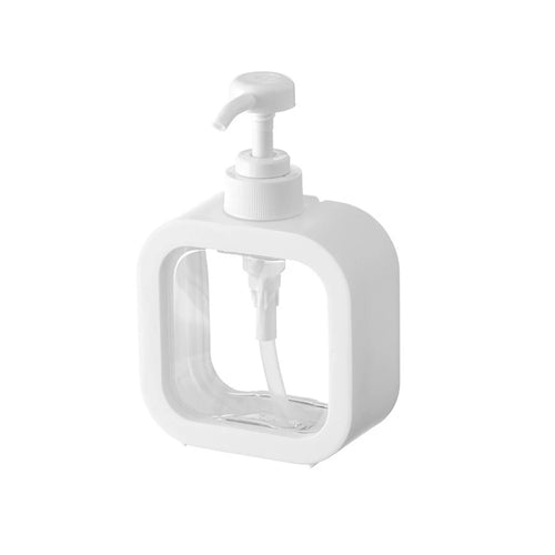 A large-capacity soap dispenser bottle, transparent visible plastic press bottle, suitable for travel, kitchen, bathroom - vue 9 sur 8