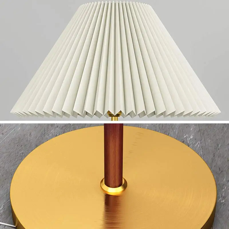 lampadaire nordique à led design abat-jour en tissu décoration intérieure - vue 6 sur 8