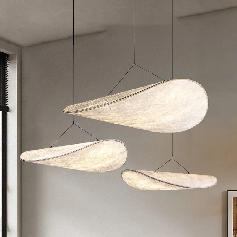 Lustre style soie LED salon salle à manger décoration de la maison chambre Loft