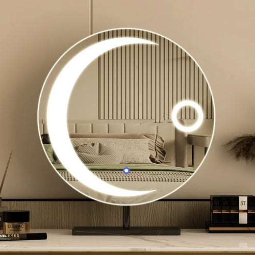miroir led étoile moderne pour filles et cosmétiques luxe - vue 3 sur 14