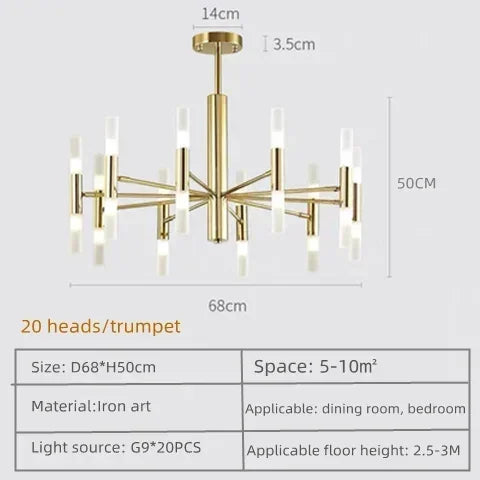 suspension moderne en acrylique pour décoration intérieure élégante - vue 18 sur 18