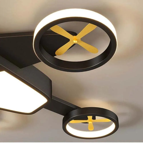 plafonnier avion lumineux pour chambre d'enfant garçon
