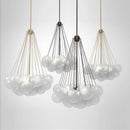 suspension en verre nordique design pour décoration intérieure luxe