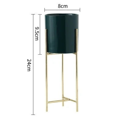étagère à fleurs nordique en métal design moderne pour décoration intérieure