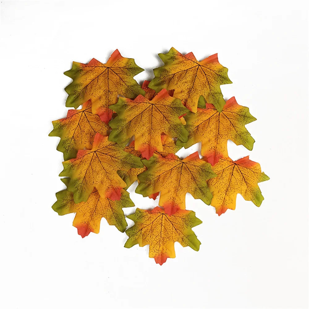 lot de 50 décorations en feuille d'érable pour fêtes et événements - vue 13 sur 14